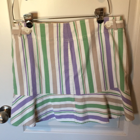 Ann Taylor Loft Ruffled Skirt Sz 10 - Picture 2 of 6